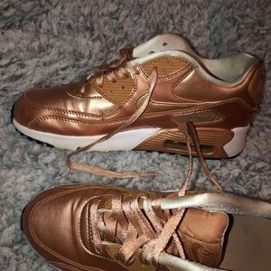 Brand new gold nike air max 90s